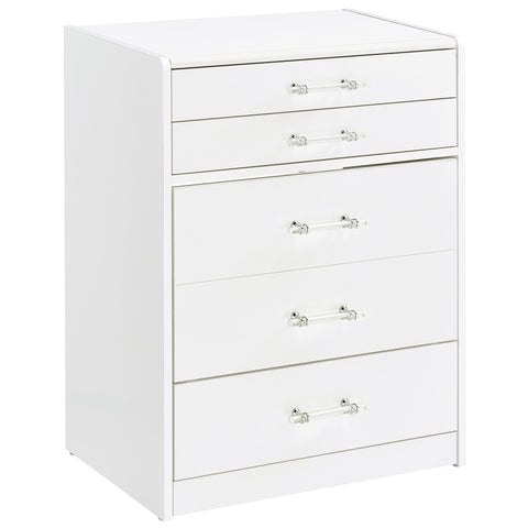 Maderia 3-drawer Makeup Vanity & Stool Set White High GlossWhite High Gloss