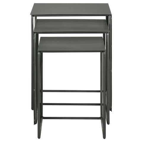 Davis 3-piece Rectangular Metal Nesting Table Set GreyGrey