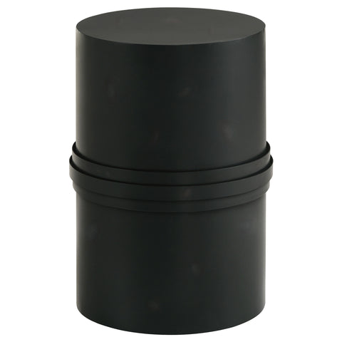 Elmer Round Metal Accent Side Table Rustic BlackRustic Black