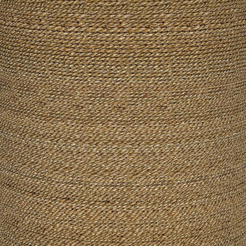 Ortega Round Woven Seagrass Accent Side Table Light Brown