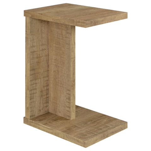 Leandro Engineered Wood C-Shaped Sofa Side Table Mango