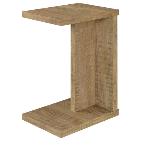 Leandro Engineered Wood C-Shaped Sofa Side Table Mango