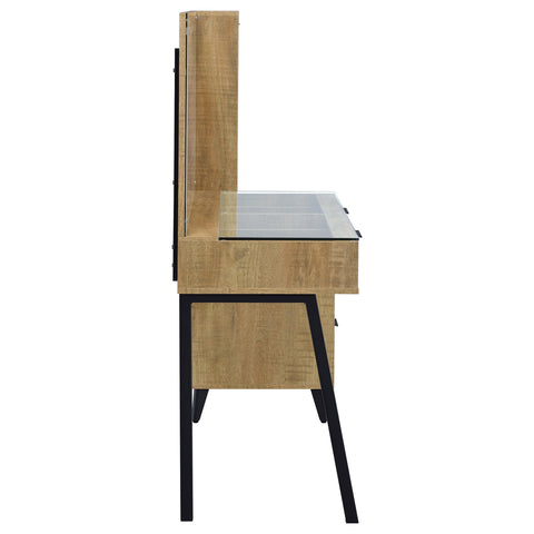 Pace 5-Drawer Makeup Vanity Table With LED Mirror Mango