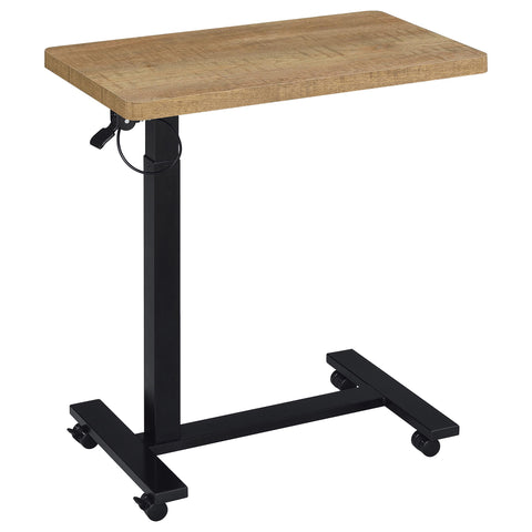 Jenna Pneumatic Adjustable C-Shape Side Table with Casters Mango