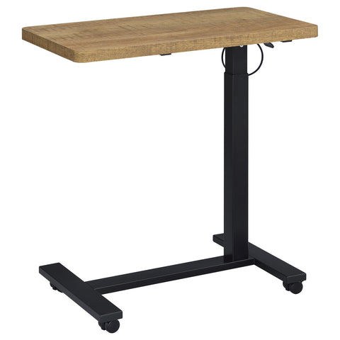 Jenna Pneumatic Adjustable C-Shape Side Table with Casters Mango