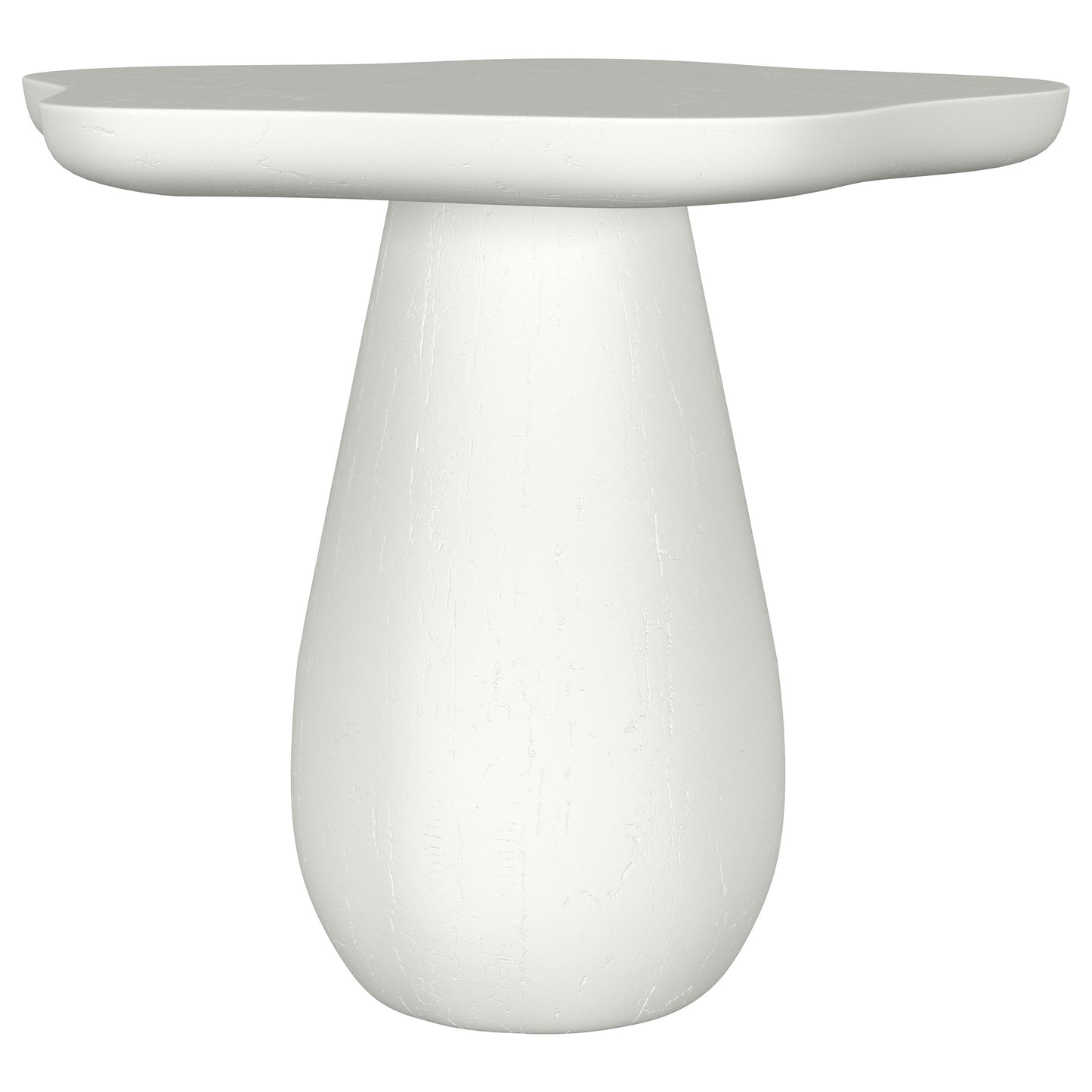 simeon 17-inch side table with cloud-shaped top off white