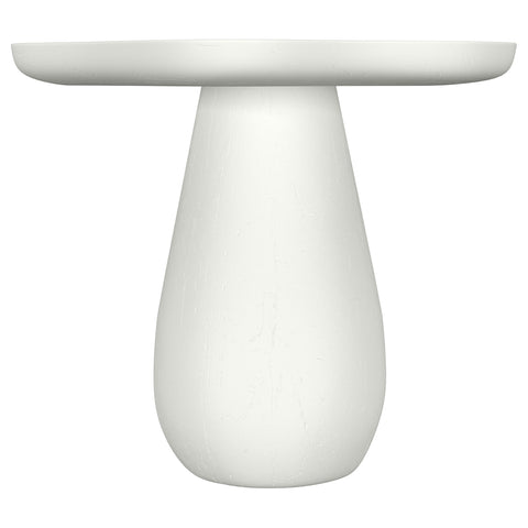 Simeon 17-inch Side Table with Cloud-Shaped Top Off White