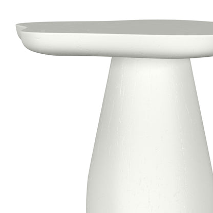Simeon 17-inch Side Table with Cloud-Shaped Top Off White