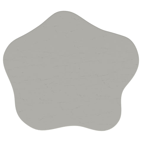 Simeon 20-inch Side Table with Cloud-Shaped Top Off White