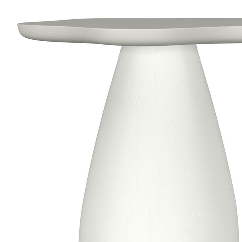 Simeon 20-inch Side Table with Cloud-Shaped Top Off White
