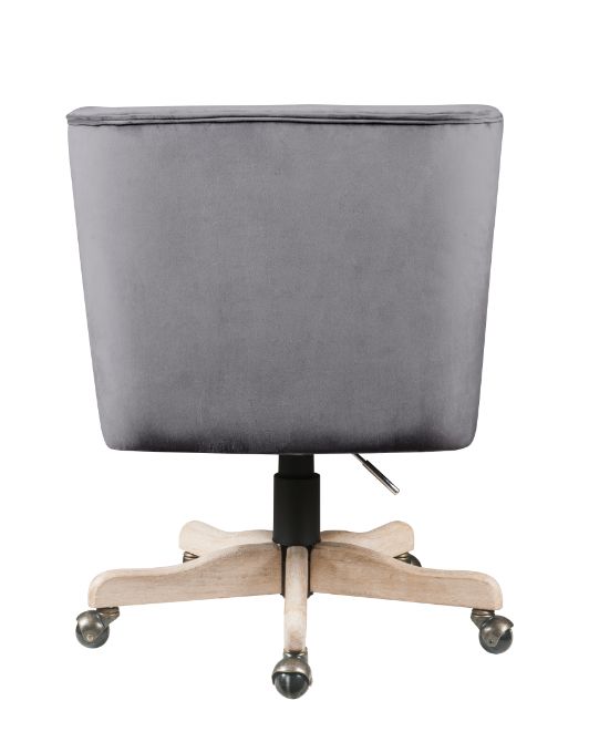 lurel office chair, gray velvet