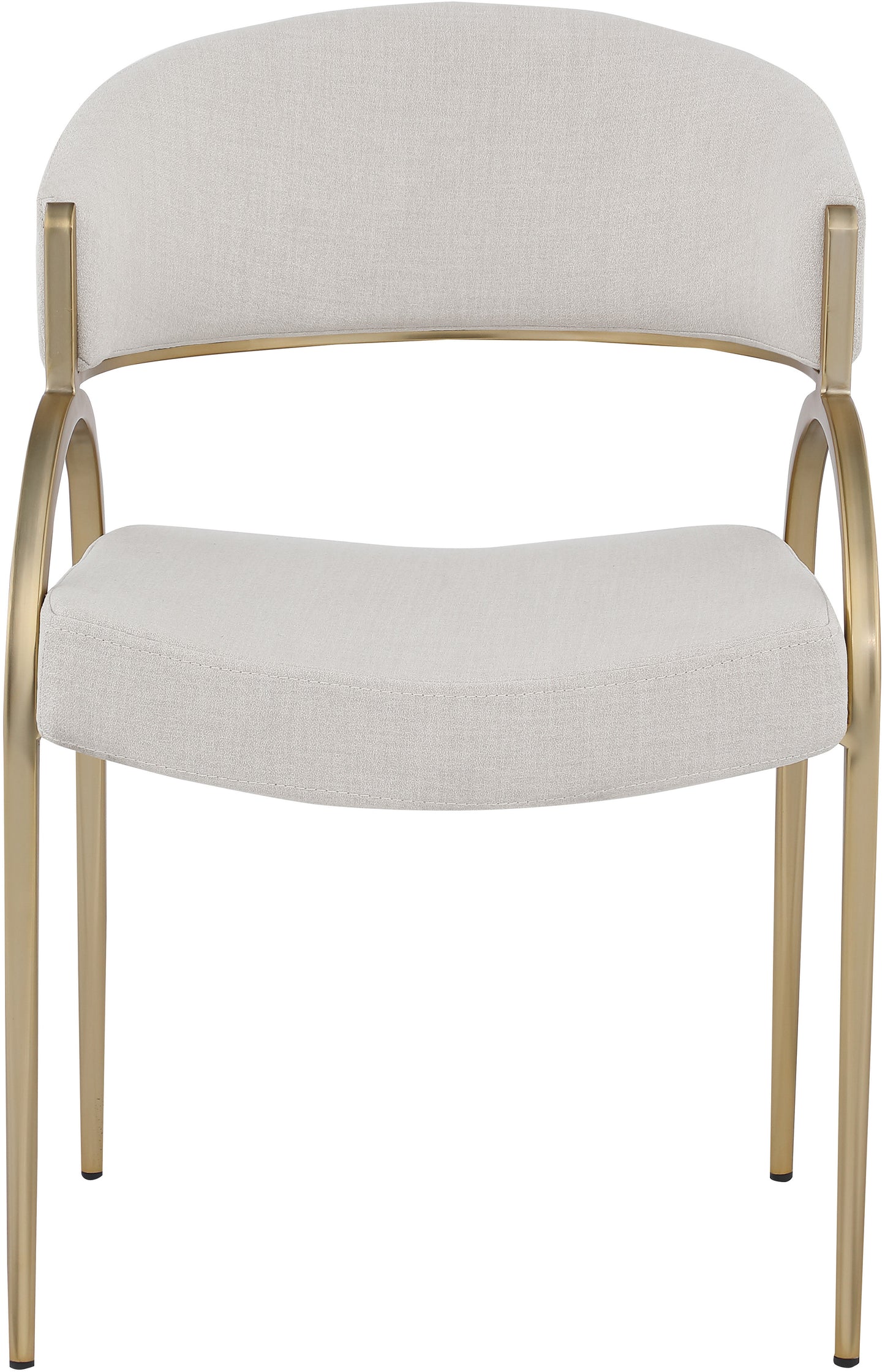 collette beige linen textured fabric dining chair