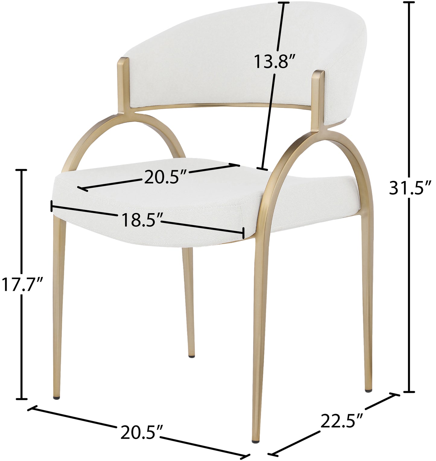 charleville cream linen textured fabric dining chair c