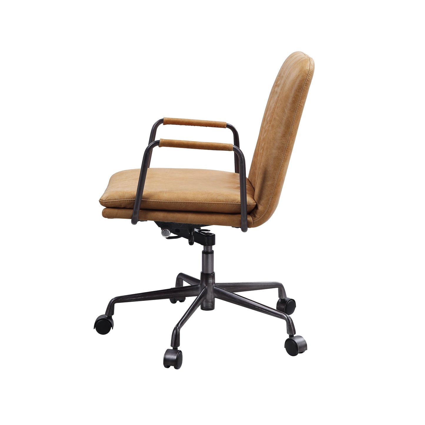 madden office chair, rum top grain leather