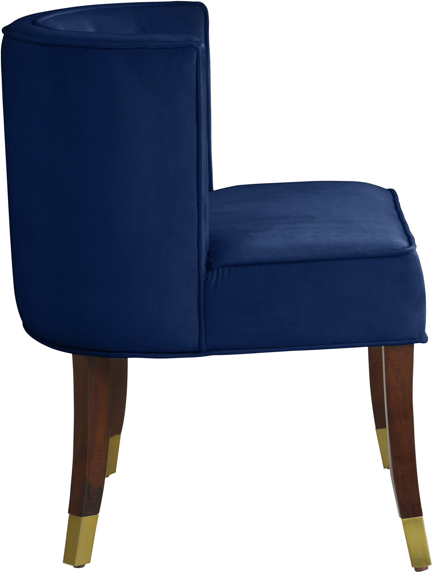 woodland navy velvet dining chair c