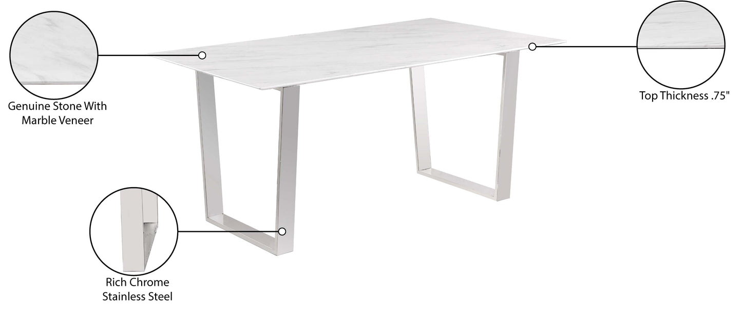 caleb white dining table t