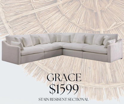 Grace Sectional (RAF CHAIR, LAF CHAIR, 1 CORNER, 2 ARMLESS)