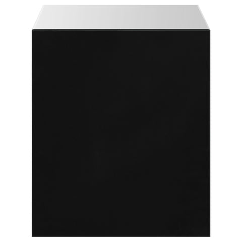 Aiken 1-drawer Mirrored Accent Side Table Silver