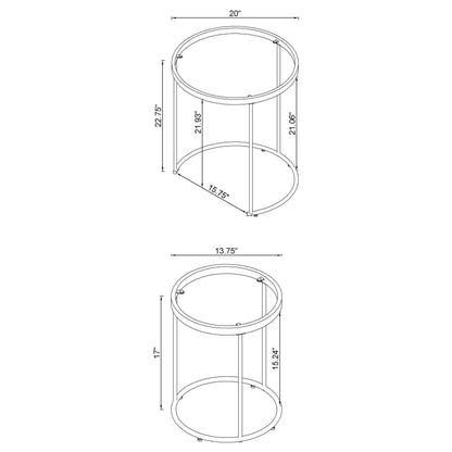 2 Pc Nesting Table