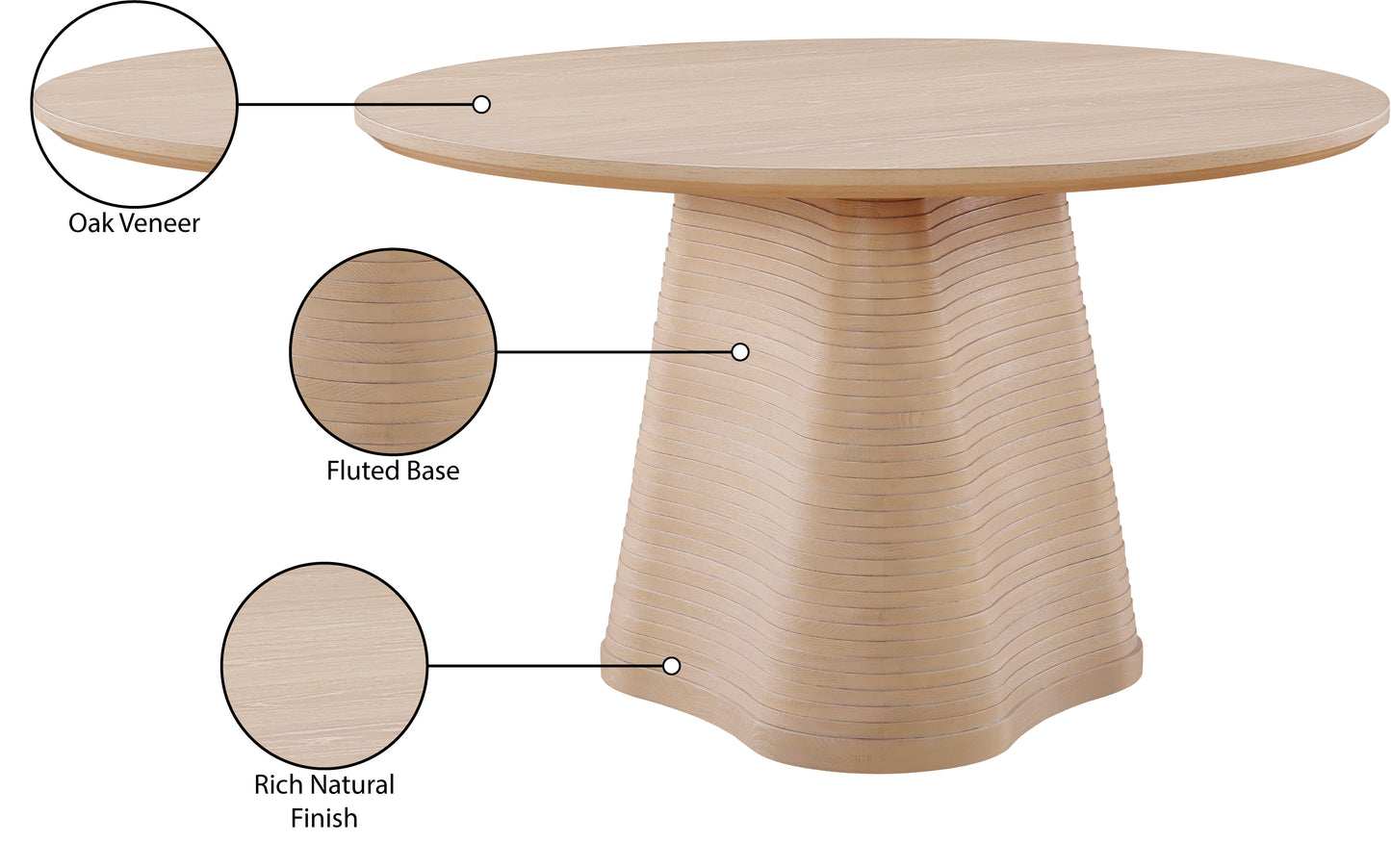 marbella natural dining table