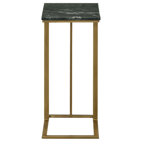 Zanella Marble Top C-Shaped Sofa Side Table GreenGreen Marble