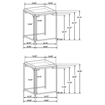 2 Pc Nesting Table