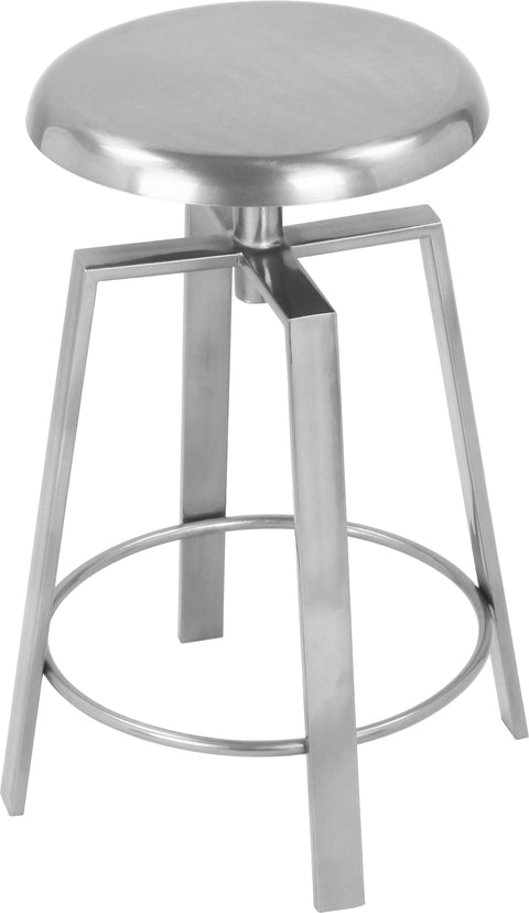 Palladium Silver Iron Counter/Bar Stool Silver