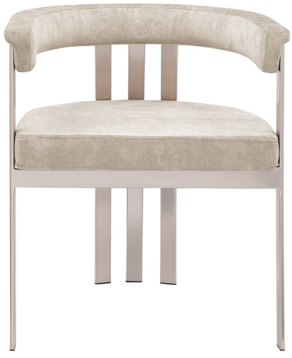 Elijah Beige Velvet Dining Chair C