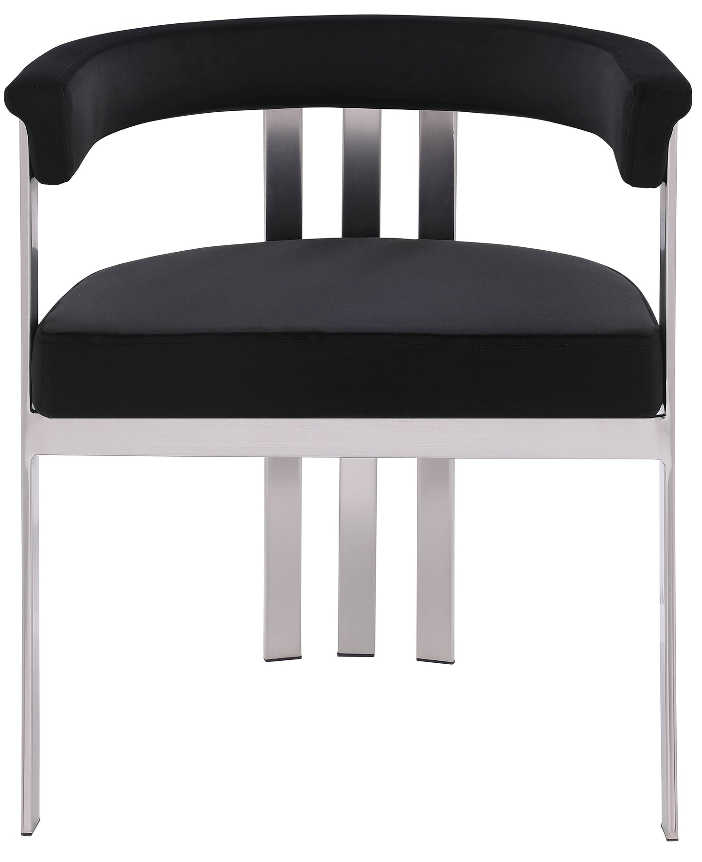 elijah black velvet dining chair c