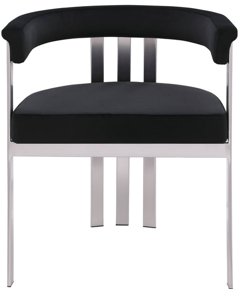 Elijah Black Velvet Dining Chair C