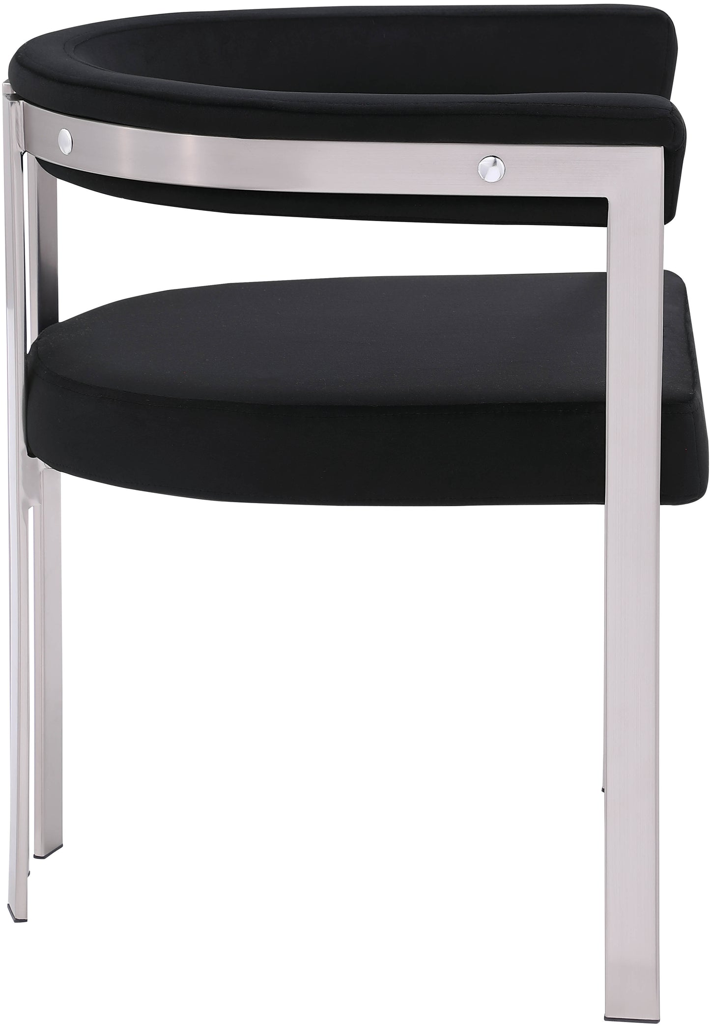 elijah black velvet dining chair c