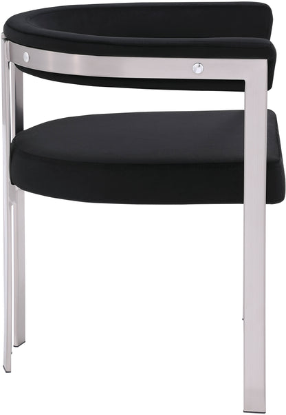 Elijah Black Velvet Dining Chair C