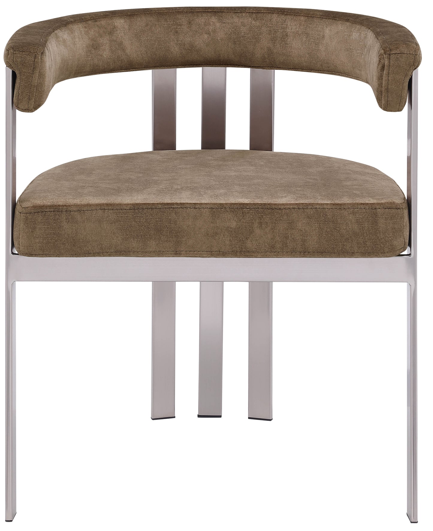 elijah brown velvet dining chair c