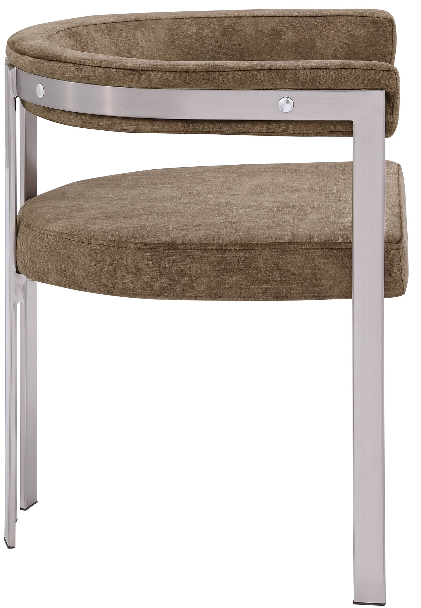 elijah brown velvet dining chair c