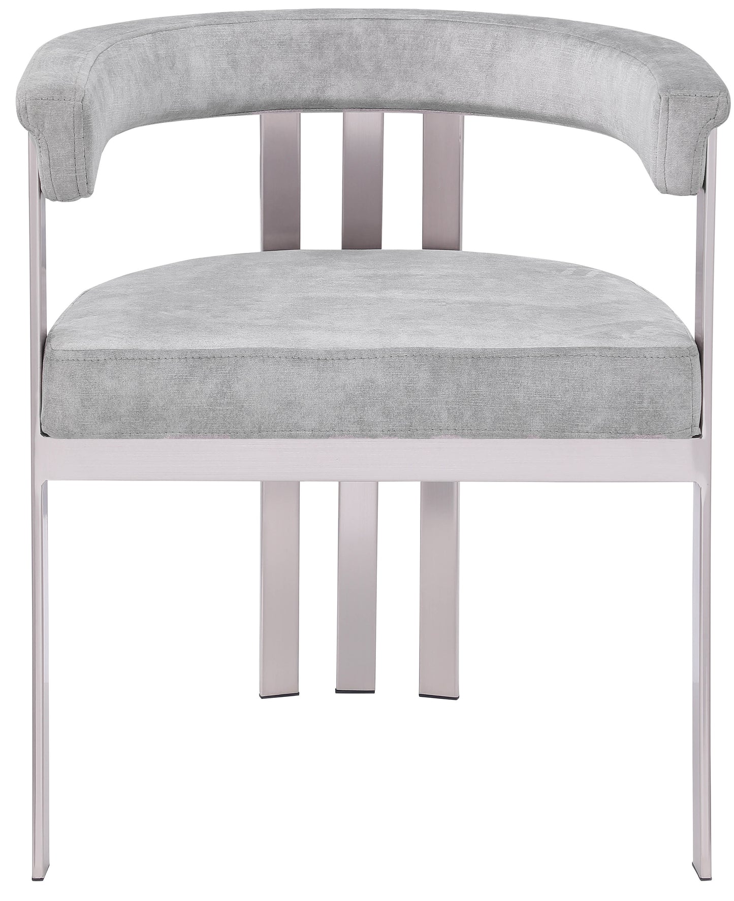 elijah grey velvet dining chair c