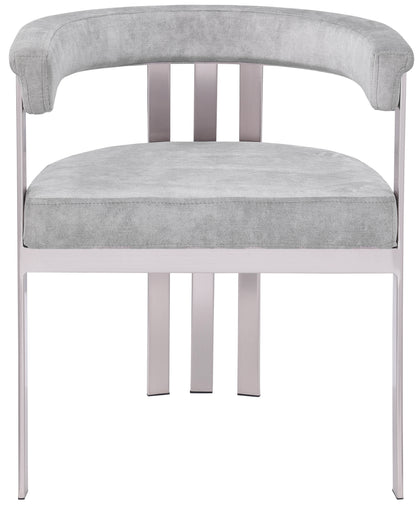 Elijah Grey Velvet Dining Chair C