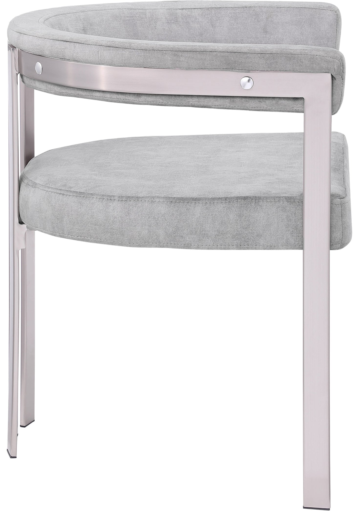 elijah grey velvet dining chair c