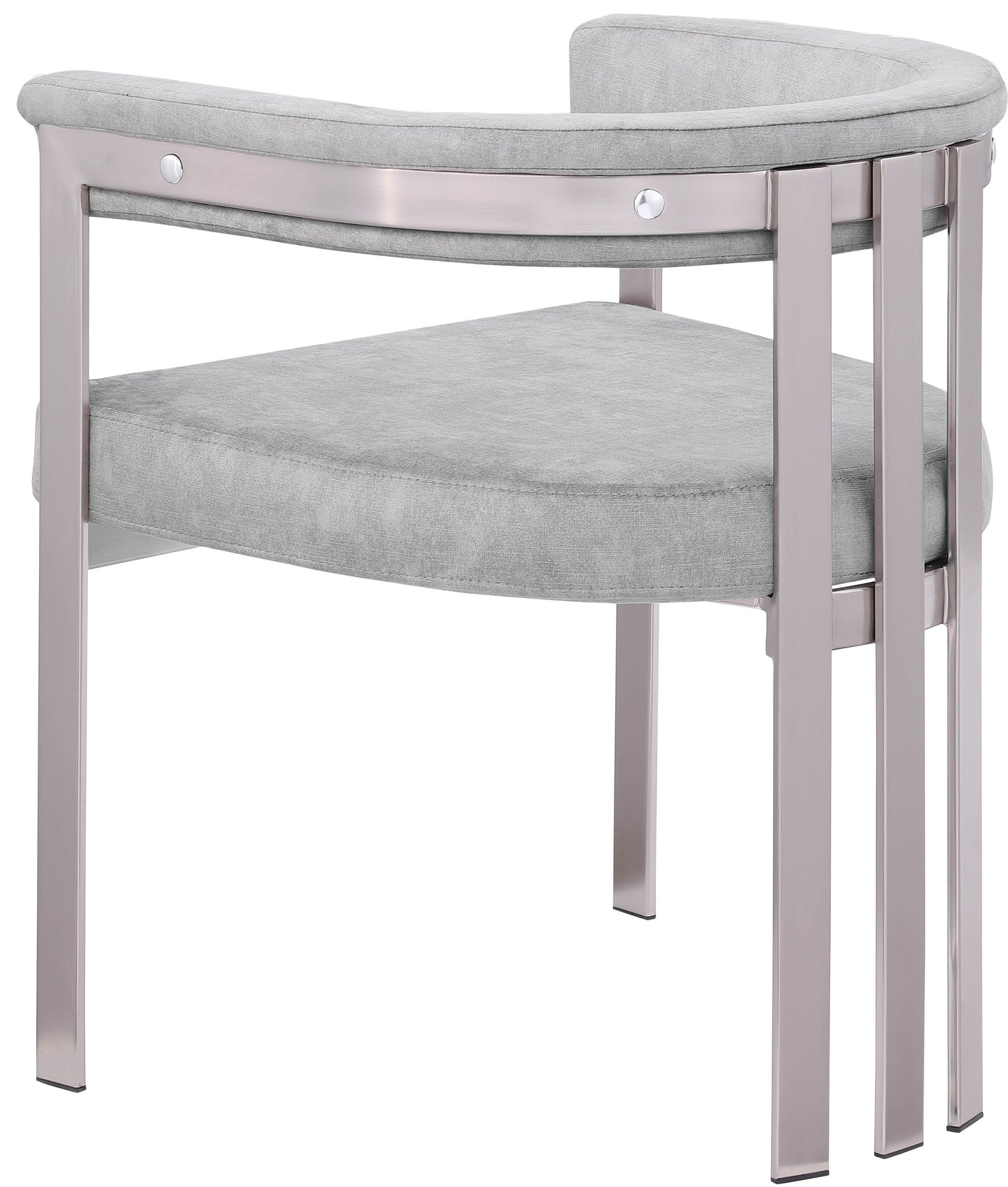 elijah grey velvet dining chair c