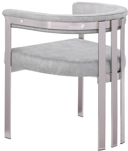 Elijah Grey Velvet Dining Chair C