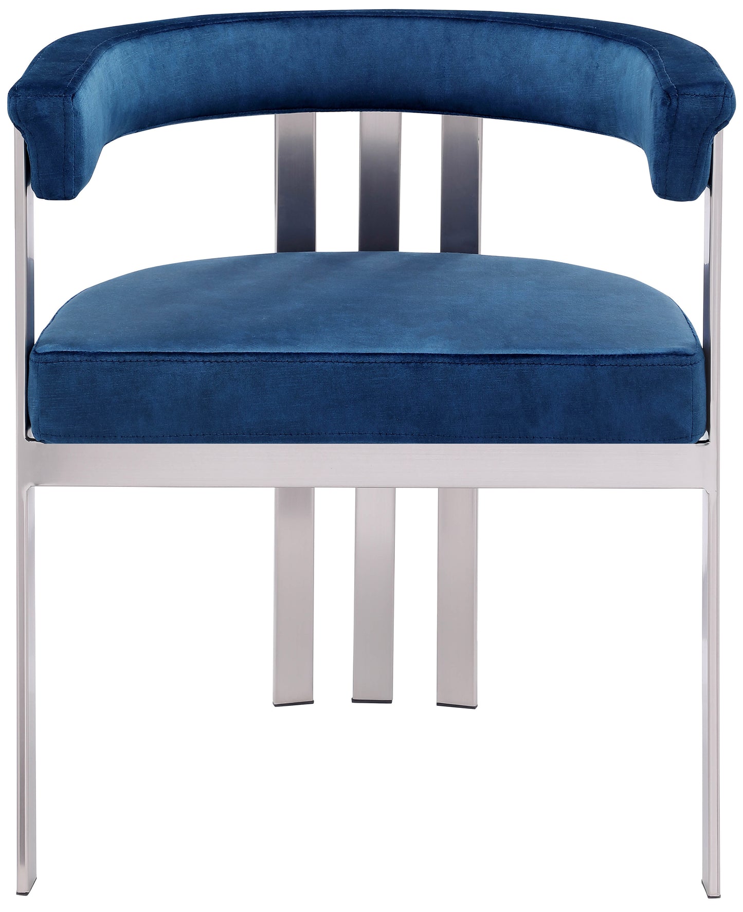 elijah navy velvet dining chair c