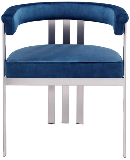 Elijah Navy Velvet Dining Chair C