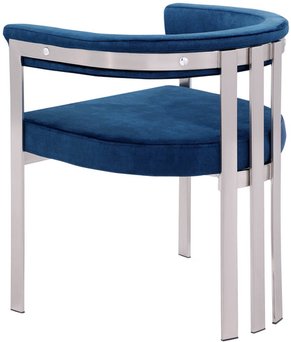 Elijah Navy Velvet Dining Chair C