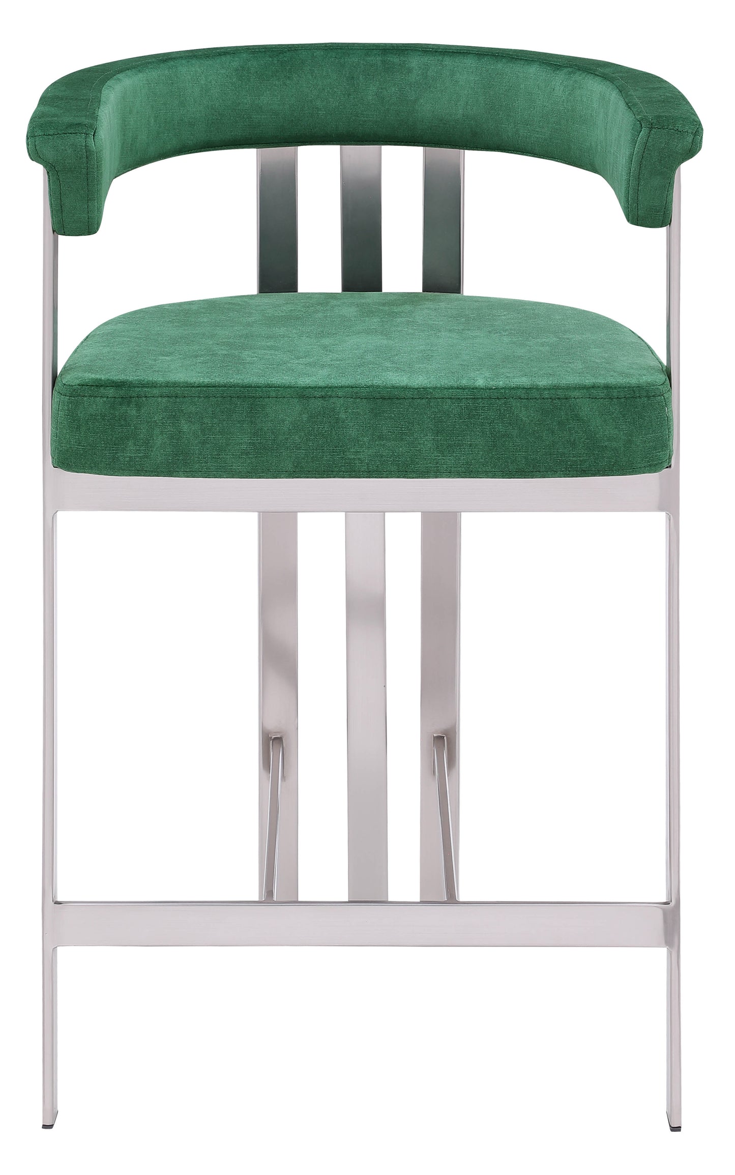 elijah green velvet counter stool c