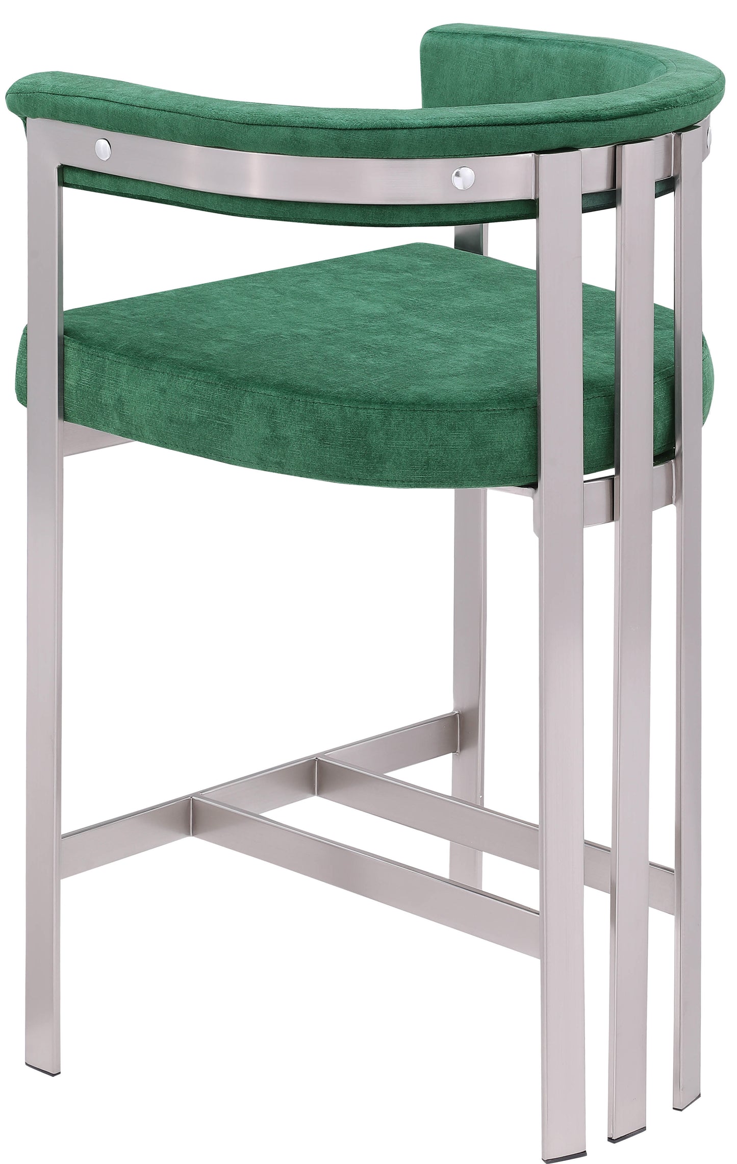 elijah green velvet counter stool c