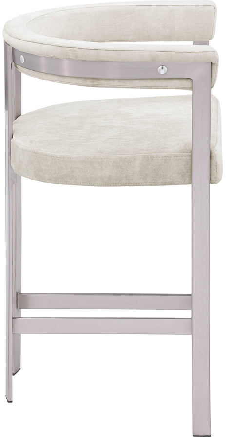 Elijah Stone Velvet Counter Stool C