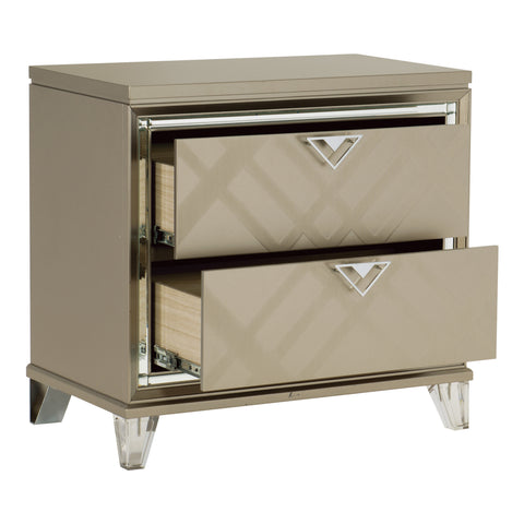 Hancock NIGHT STAND, ACRYLIC LEG