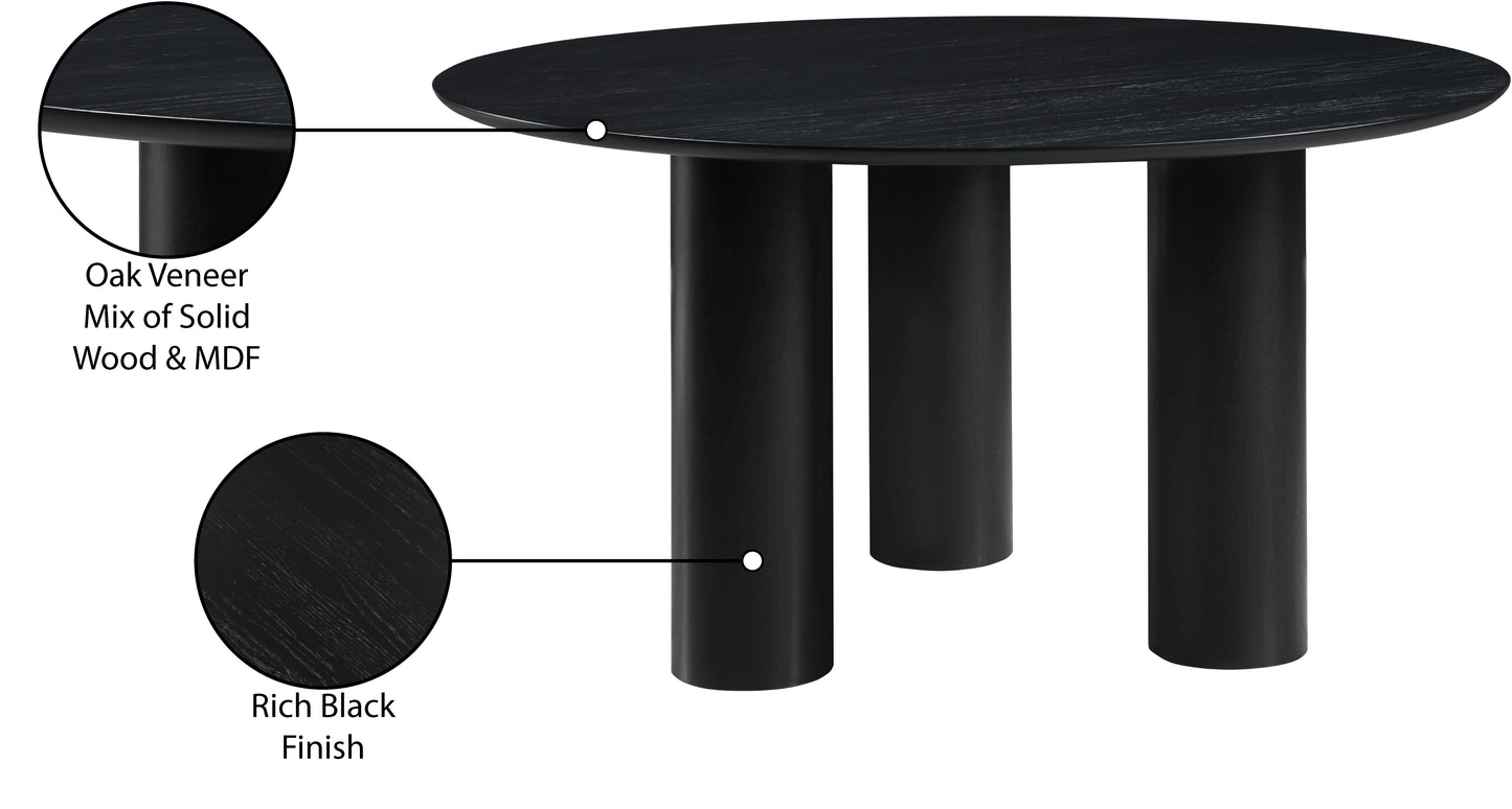 parker black dining table