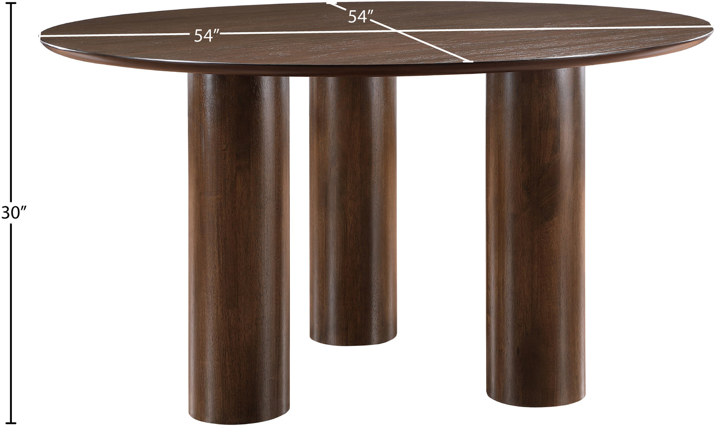 parker brown dining table