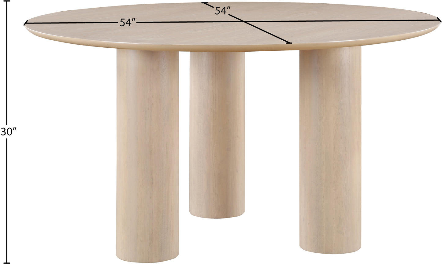 parker natural dining table