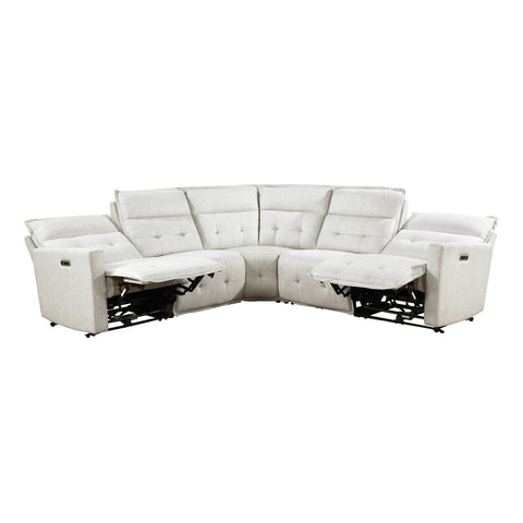 Cotterill (5)5-Piece Modular Power Reclining Sectional with Power Headrests